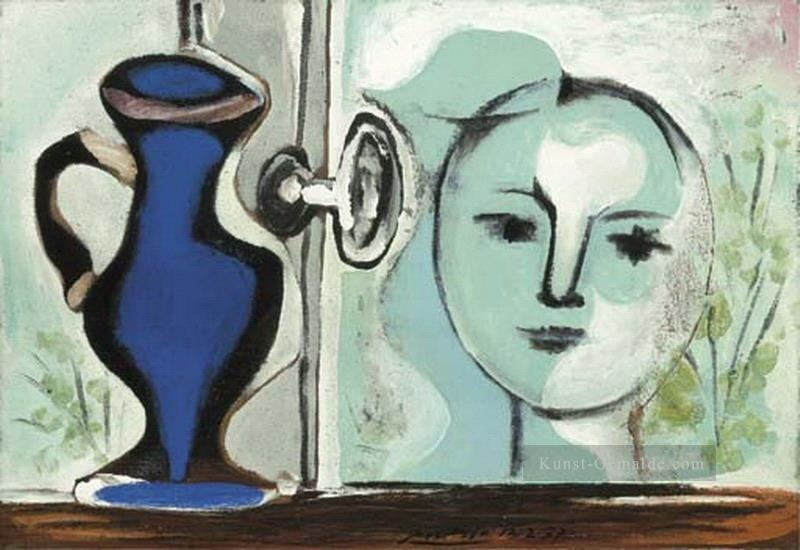 Tete devant la fenetre 1937 kubist Pablo Picasso Ölgemälde